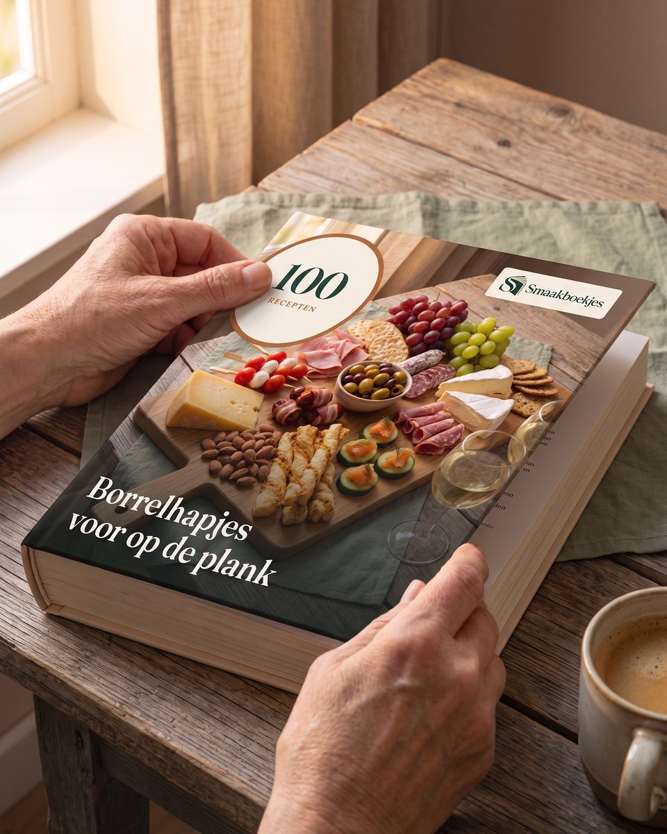 Sfeerbeeld met 100 Borrelhapjes voor op de plank