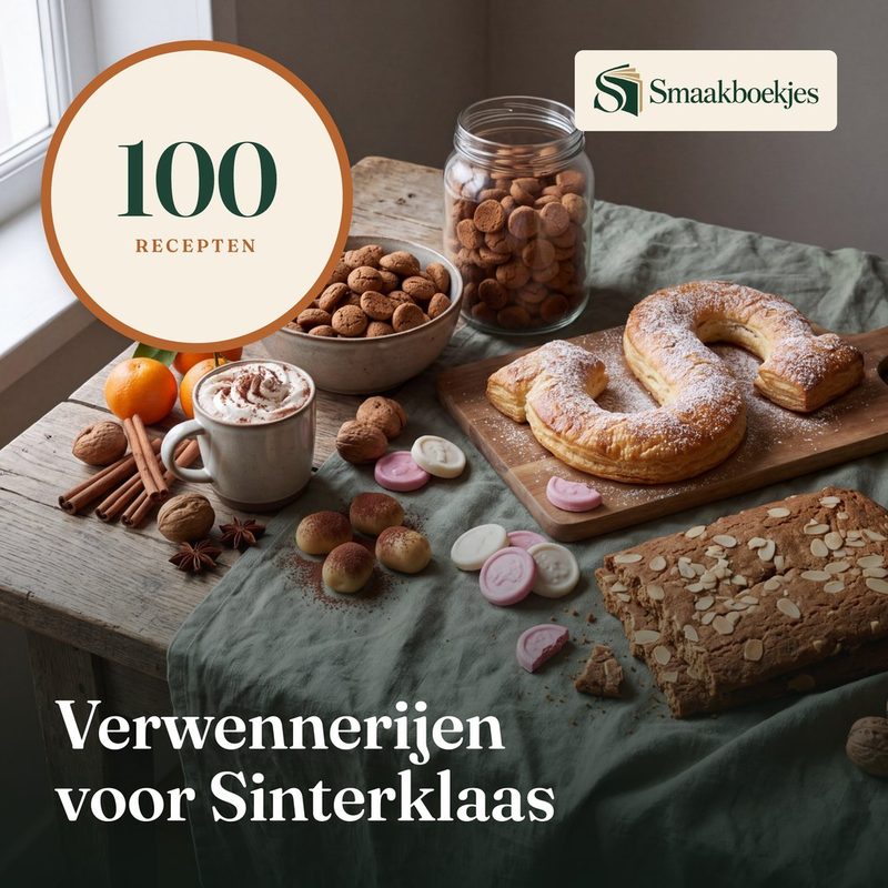 De omslag van 100 Verwennerijen voor Sinterklaas
