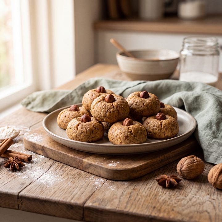 Speculaasbolletjes met hazelnoot