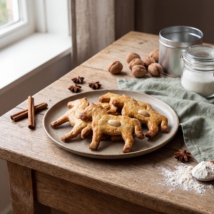 Paardjes van koekdeeg