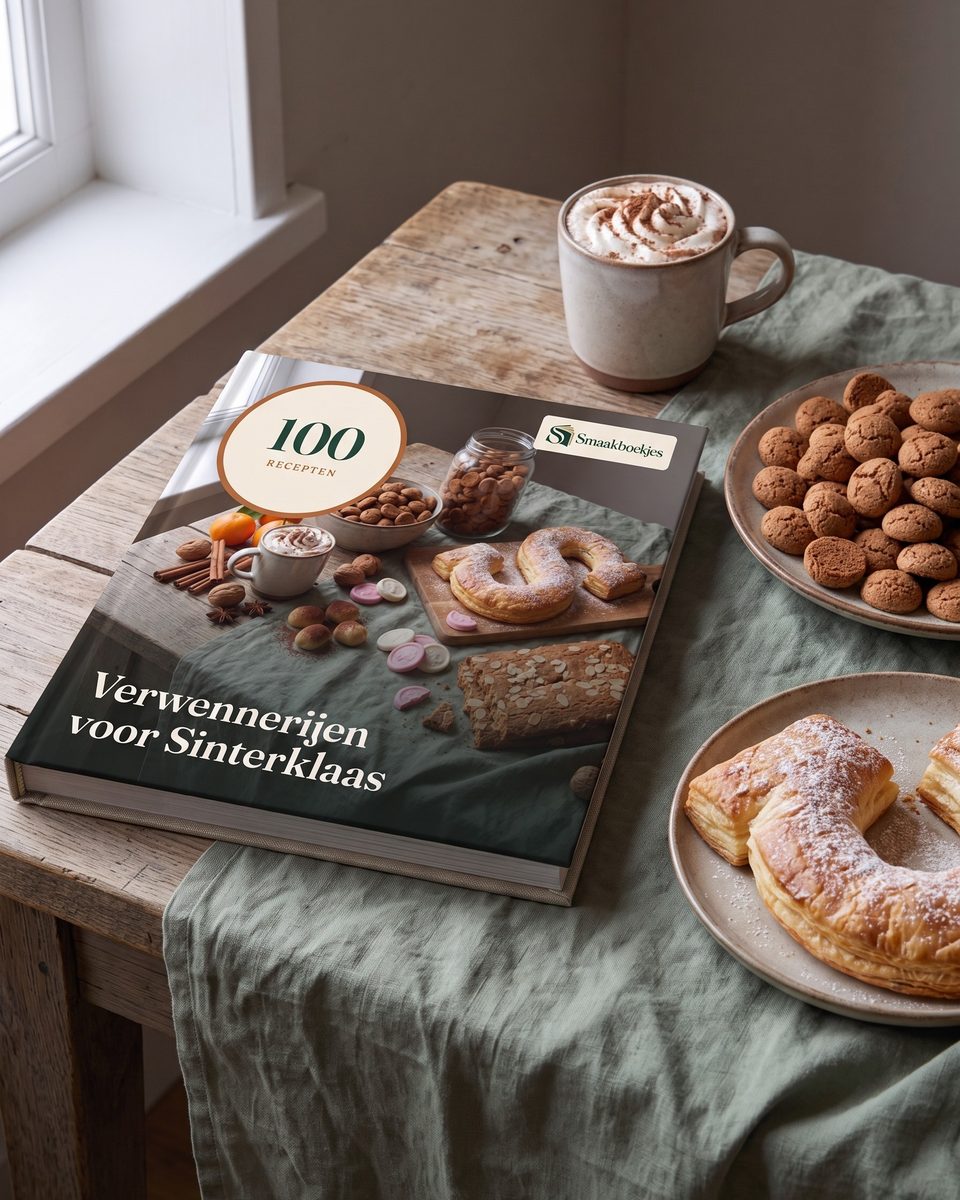 Het boek 100 Verwennerijen voor Sinterklaas op tafel