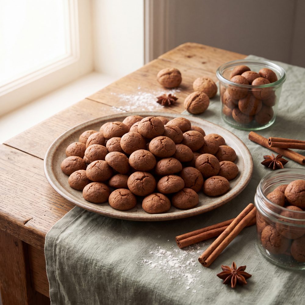 Kruidnoten zoals bij de bakker