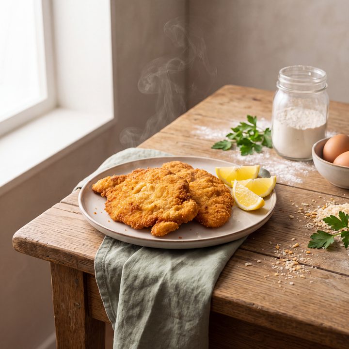 Kipschnitzel met citroen