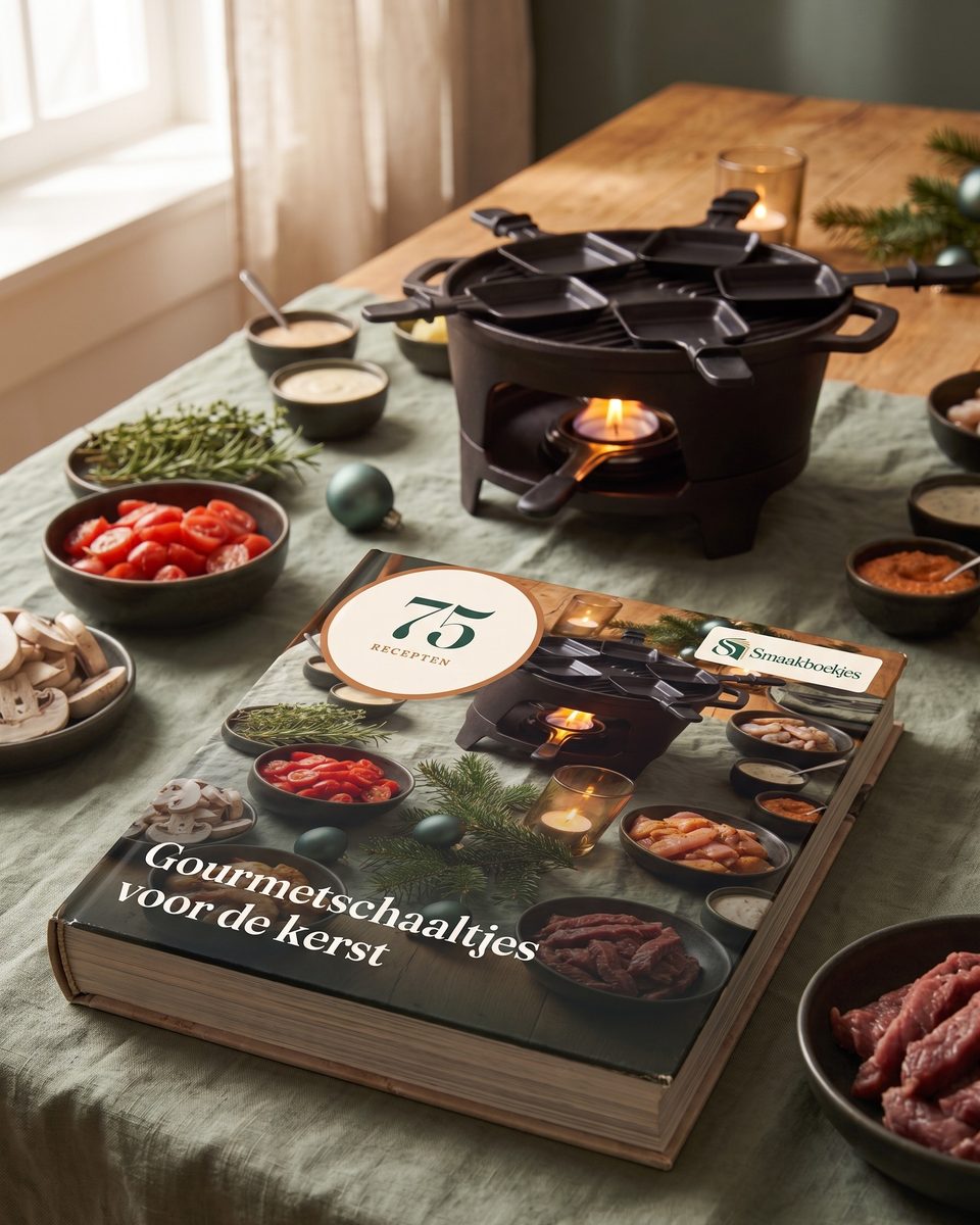 Het boek 75 Gourmetschaaltjes voor de kerst op tafel