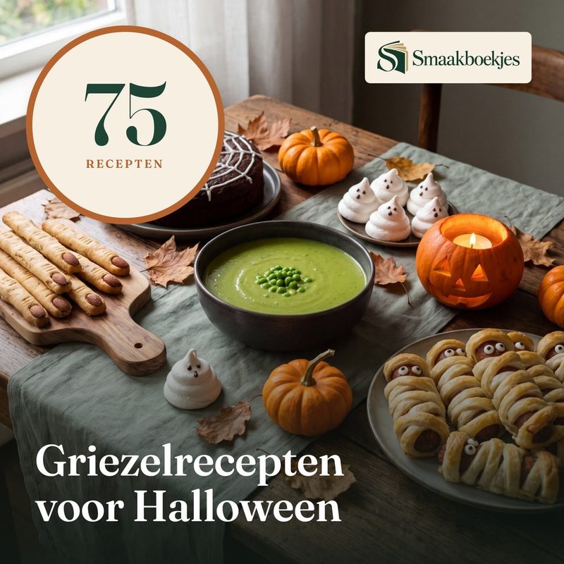 De omslag van 75 Griezelrecepten voor Halloween