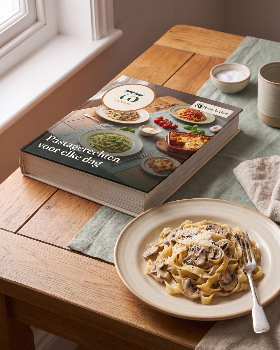 Het boek 75 Pastagerechten voor elke dag op tafel