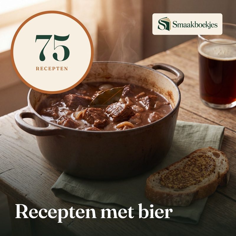 De omslag van 75 Recepten met bier