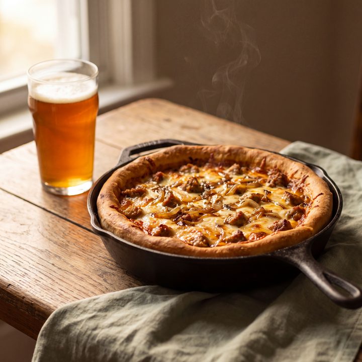 Pizzadeeg met bier