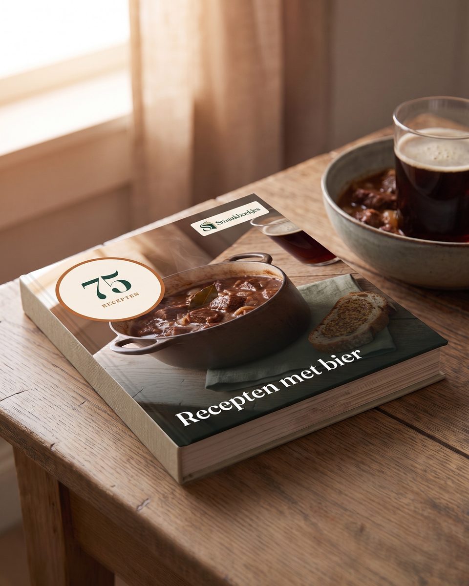 Het boek 75 Recepten met bier op tafel