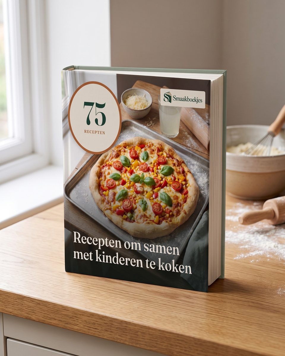 Het boek 75 Recepten om samen met kinderen te koken in gebruik