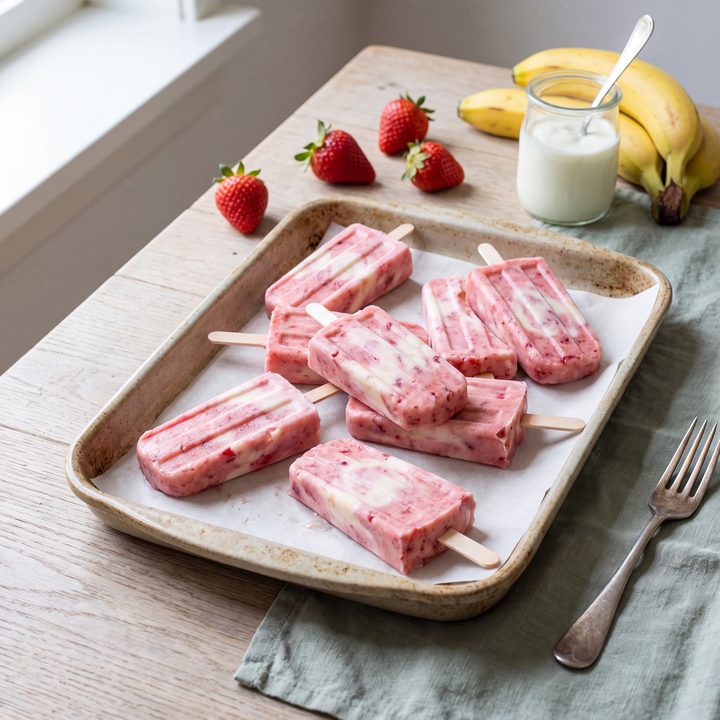 IJslolly's van fruit en yoghurt