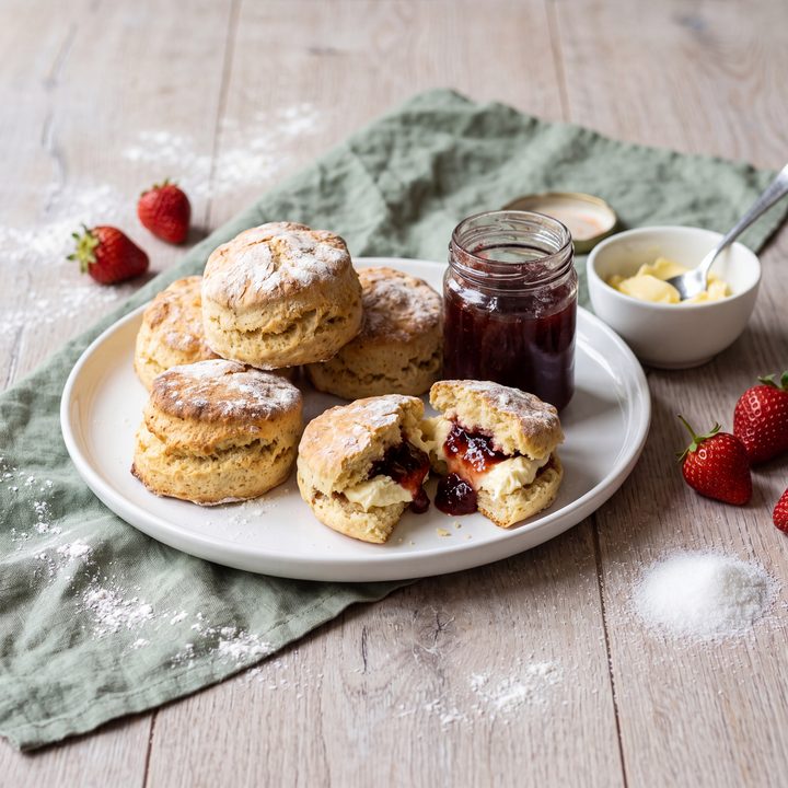 Scones met jam