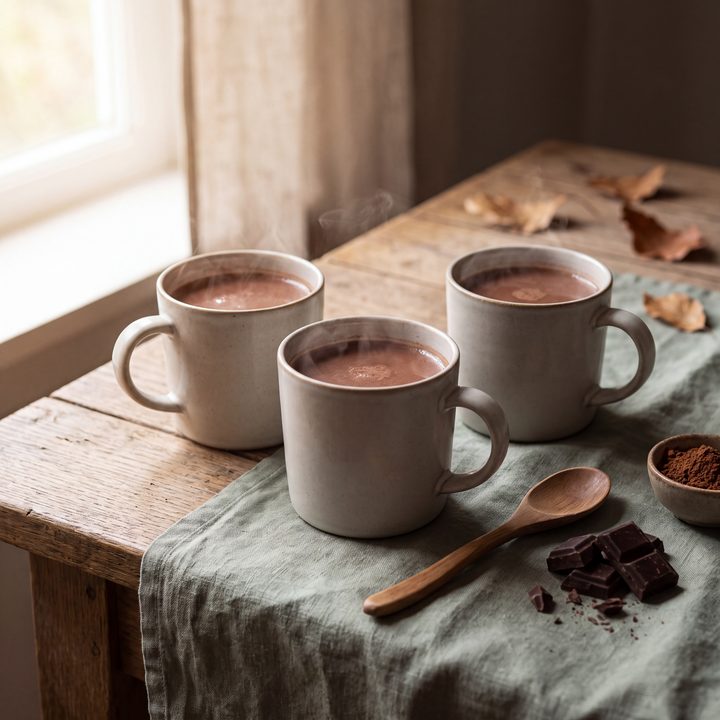 Warme chocolademelk voor visite