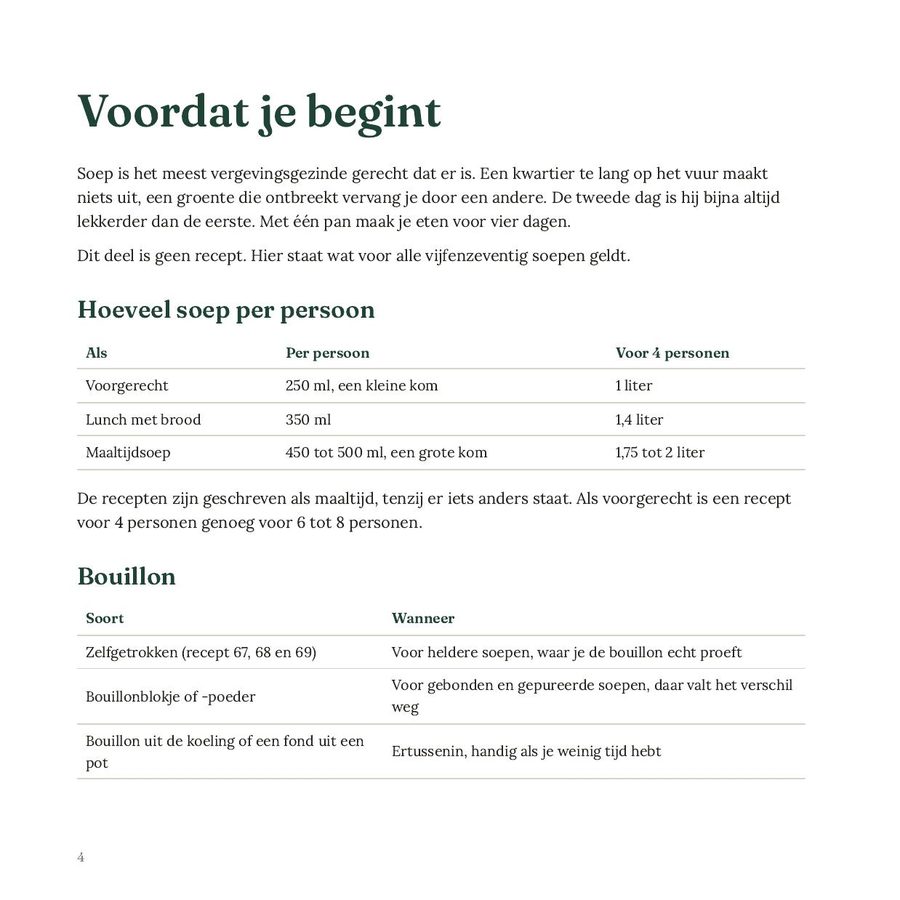 Een naslagbladzijde uit het voorwerk
