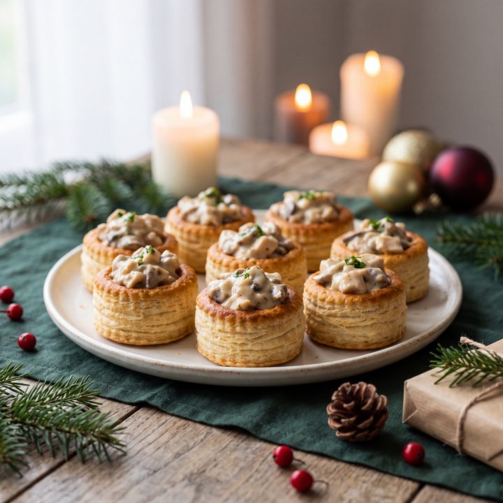 Pasteitjes met kippenragout