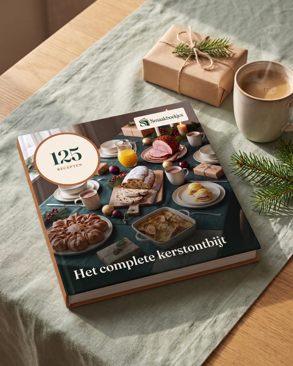 Het boek Het complete kerstontbijt op tafel