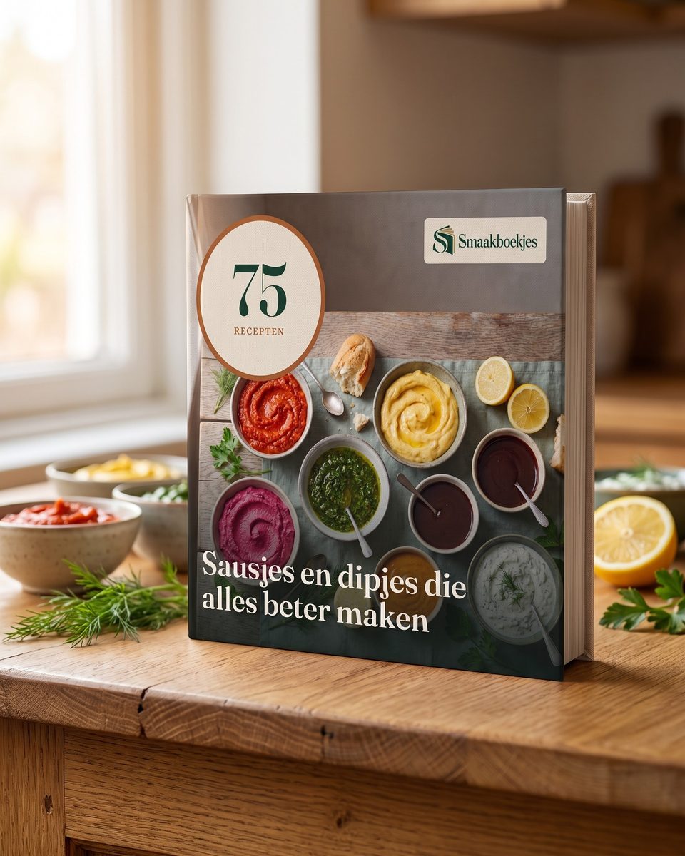 Het boek 75 Sausjes en dipjes die alles beter maken in gebruik