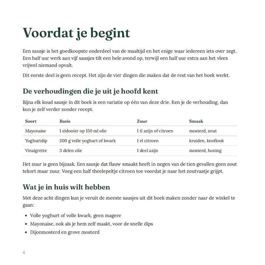 Een naslagbladzijde uit het voorwerk