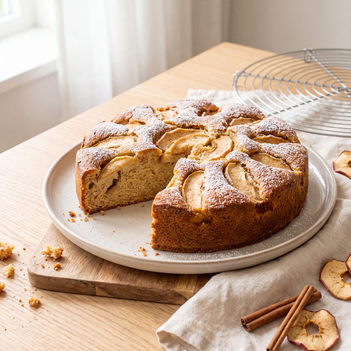 Appelcake met kaneel