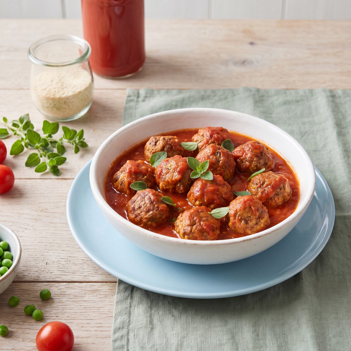 Gehaktballetjes in tomatensaus