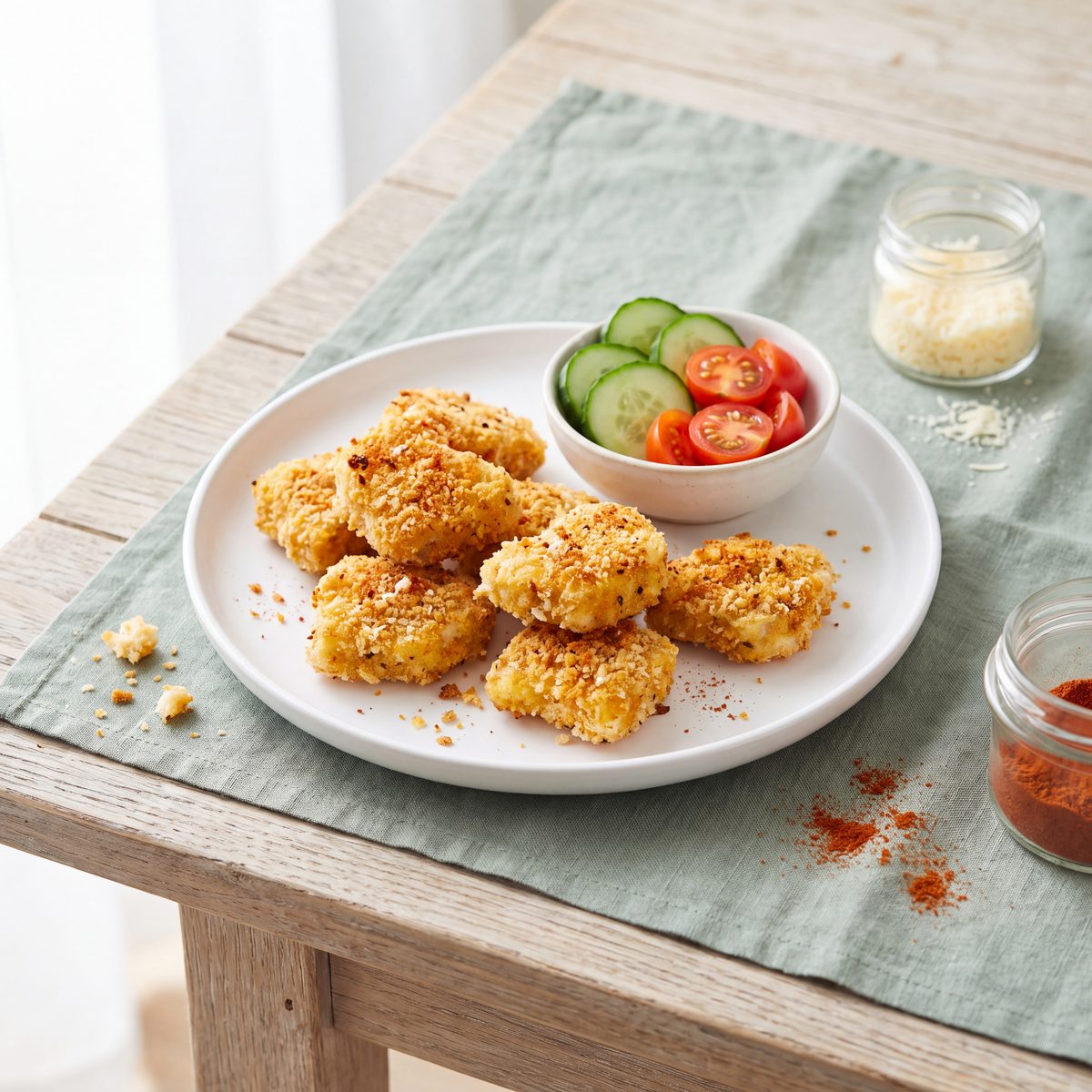 Kipnuggets uit de oven