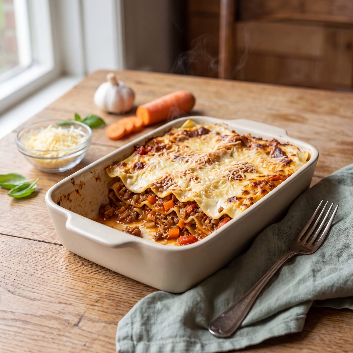 Lasagne bolognese met bechamel