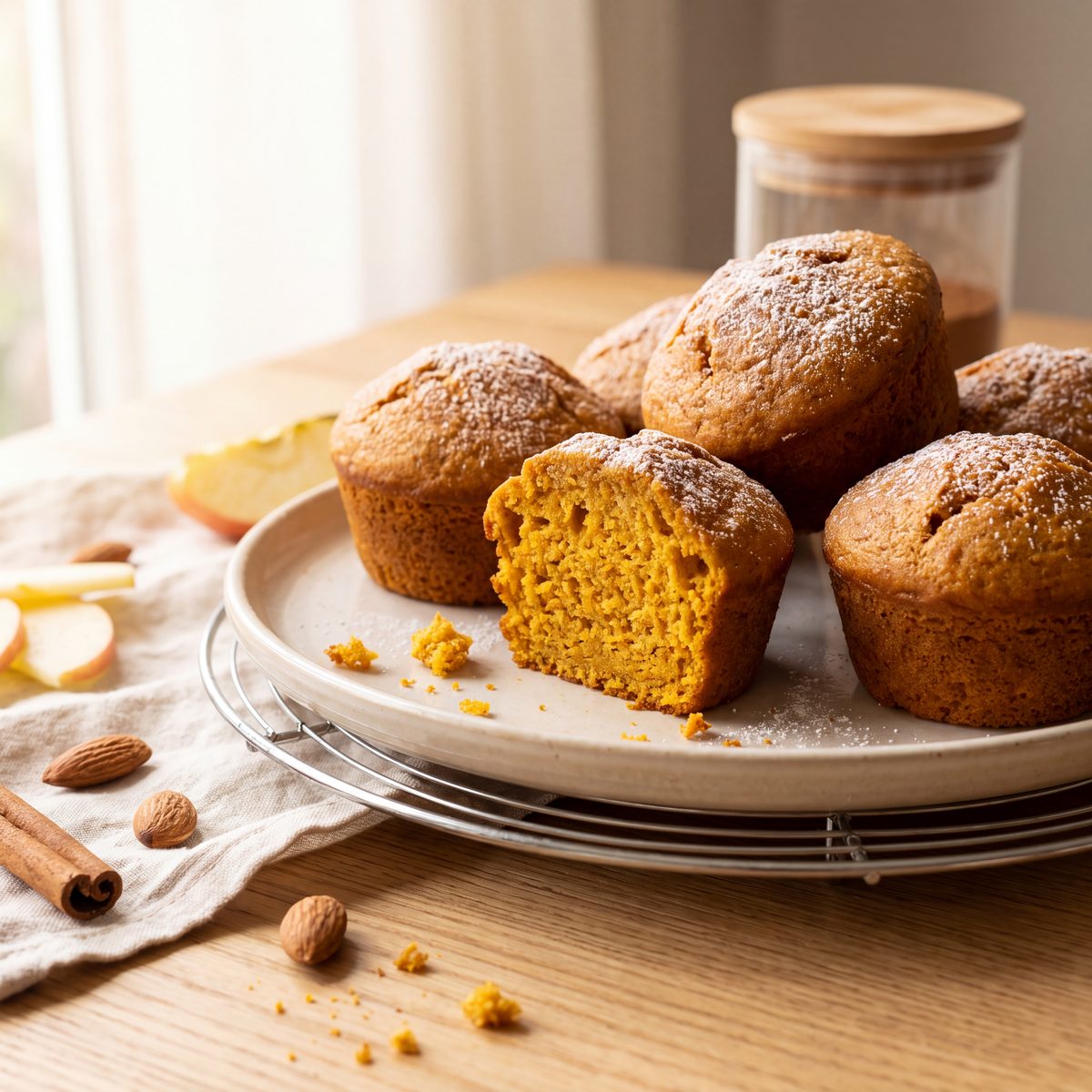 Pompoenmuffins met kaneel