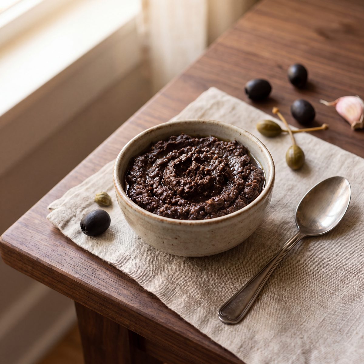 Tapenade van zwarte olijven
